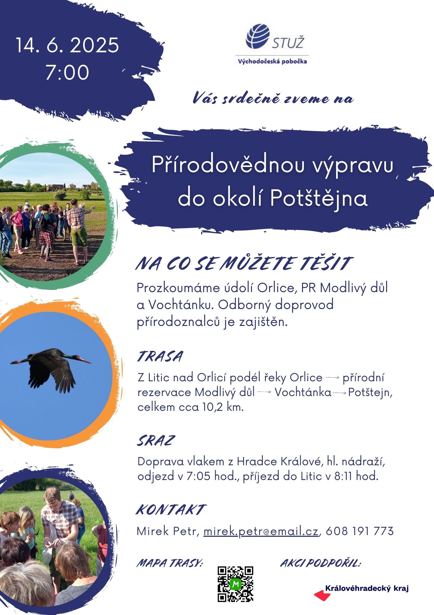 Přírodovědná výprava do okolí Potštejna – 14. 6. 2025 od 7 hod.
